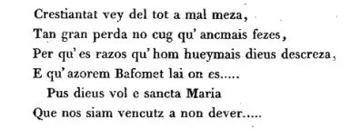 Description of the Hafsid Muslims as Baphomet worshippers